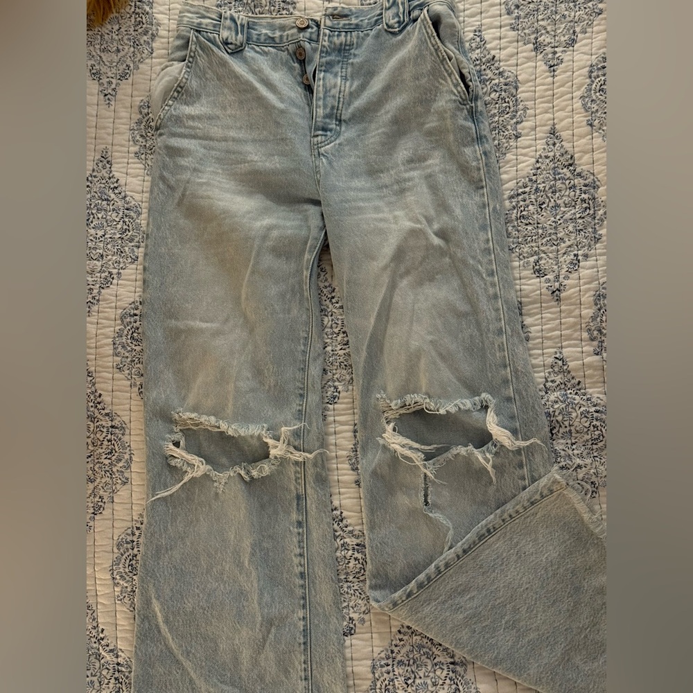 Distressed Light Blue is Jeans